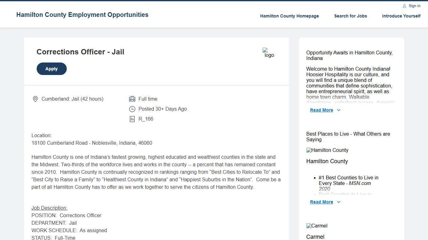 Hamilton County Employment Opportunities